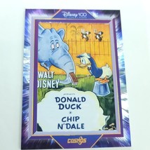 Donald Duck Chip N Dale Kakawow Cosmos Disney 100 All Star Movie Poster 056/288 - £38.65 GBP