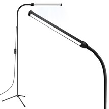 Bright Led Floor Lamp Adjustable Gooseneck Standing Eyelash Light For Eyelash Ex - £60.91 GBP