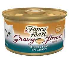 Purina Fancy Feast Gravy Lovers Turkey Gourmet Wet Cat Food, 1 Can, 3.33 oz - $8.90
