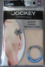 Jockey Essentials Women&#39;s Everyday Seamfree Slimming High Waist Thong Si... - £10.26 GBP