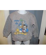 Disney Store Exclusive Mickey &amp; Pals Gray Sweatshirt Size XXS (2/3) Yout... - €18,75 EUR