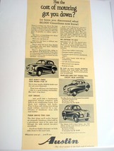 1953 Austin Automobile Ad Ideal Answer to the High Cost of Motoring - $8.99