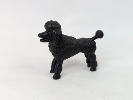 Black Poodle Dog Figure 1.25 Inch Hong Kong Vintage - £7.91 GBP