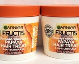 Garnier Fructis Damage Repairing Papaya Hair Treat 3 In 1 Hair Mask 3.4 ... - £9.38 GBP