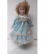 Unbranded Unmarked Vintage Porcelain Collectible Girl Doll 18&quot; tall With... - £11.62 GBP