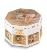 Children&#39;s Ballet Themed Octagonal Musical Jewelry Box with Mirror - $69.73 CAD