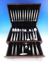 Trenza by Celsa Mexico Sterling Silver Flatware Set Service Mid Century ... - $8,415.00