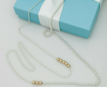 Tiffany &amp; Co Mixed Bead Chain 18K Gold and 925 Silver Adjustable Necklace - $379.00