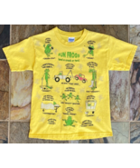 Fun Frogs T Shirt - Glow in the Dark - All Over Print - Youth S - Yellow... - $44.60 CAD