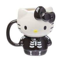 Silver Buffalo Sanrio Hello Kitty Classic Purple Bow Ceramic 3D Sculpted Mug, 20 - $18.50