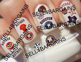 Last Few》New Mlb Houston Astros BASEBALL》16 Different Designs》Nail Art Decals - $15.01