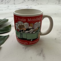 Vintage American Greetings Office Joke Coffee Mug I Hate Monday Through Friday - £14.23 GBP