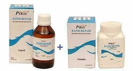 Dental Rapid Repair Self Cure Liquid 100 ml Powder 100 gm For Acrylic De... - $414.74 MXN