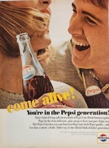 1964 Print Ad Diet Pepsi Cola Soda Pop Happy Couple Drink Bottles of Diet Pepsi - £14.37 GBP