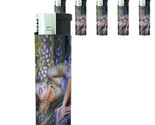 Thai Pin Up Girl D4 Lighters Set of 5 Electronic Refillable Butane  - $15.79