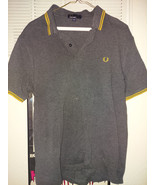 VTG Fred Perry Gray/Orange Shirt L Mod Skinhead Lonsdale Brutus Ben Sherman - £18.03 GBP