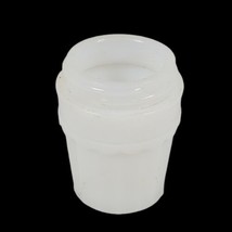 Vintage Mini 2&quot;  Milk glass Jar No Lid Makeup Cold Creme Lip Balm Made in USA - £5.28 GBP