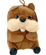 Nanco Belly Buddies Buddy Beaver Plush Stuffed Animal Toy Tooth Brown 5&quot;... - $12.86