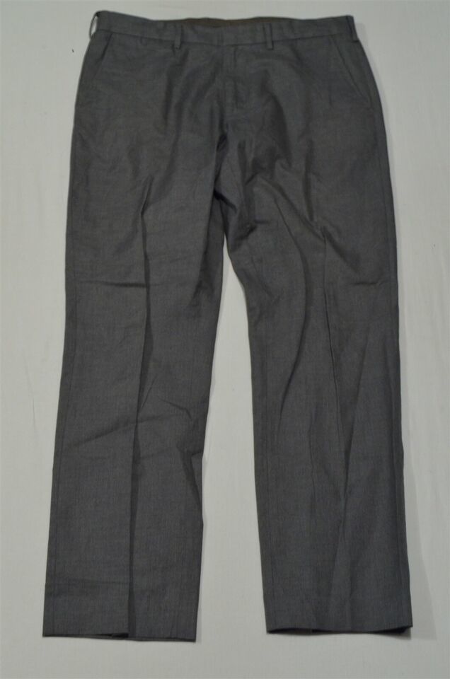 Primary image for J.CREW 34 x 32 Gray Bowery Classic Cotton Dress Pants