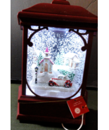 DISCONTINUED CHRISTMAS HOLIDAY LIGHT UP ELECTRONIC SNOW GLOBE SWIRL LANT... - €39,86 EUR