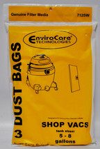 Envirocare Wet Dry Vac Bags Fits 5, 6, 7, 9 Gallon Machines - £8.61 GBP