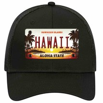 Hawaii Hawaiian Islands Novelty Black Mesh License Plate Hat - £23.14 GBP