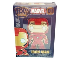 Funko Pop! Pin Marvel Iron Man #01 Enamel Pin XL Metallic Red &amp; Gold NEW - £19.36 GBP