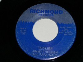 Jimmy Thorsen Texas Rag Gold Rush 45 Rpm Record Vintage Richmond Label - £390.52 GBP