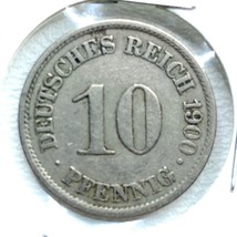 1900 A German Empire 10 Pfennig Coin - $8.90