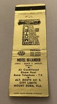 Vintage Matchbook Cover Matchcover Motel Hi-Lander Mount Dora FL - £2.27 GBP