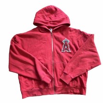 Angels Hoodie XXL Majestic Red Anaheim MLB California - £17.91 GBP