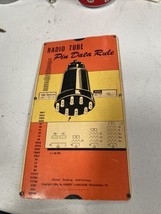 1944 Perry Graf Radio Tube Pin Data Slide Rule Harry Langsam 2 Sided - $16.83