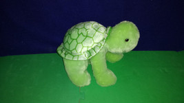 Aurora Ultra Soft Plush 14&quot; Stuffed Green Turtle  New - £8.79 GBP