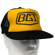 BGI Black Gold Industries Snapback Vintage 90s Trucker Hat Mesh Baseball Cap - £35.86 GBP