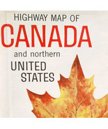 1961 Map Canada Official Highway 2 Sided Vintage Northern United States ... - $551.07 MXN