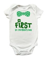 My First St Patricks Day Romper, My First St Patricks Day Shirt for Boys - £11.93 GBP