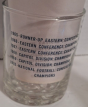 Vtg Dallas Cowboys NFL Football Drinking  Glass 1970 National Football Confernce - £8.96 GBP