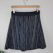 Alice &amp; Olivia | Black Cream Striped A-line Skirt, womens size 6 - £53.19 GBP