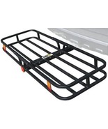 Maxxhaul 70107 53&quot; X 19-1/2&quot; Hitch Cargo Carrier - Trailer Mount Steel, ... - £60.06 GBP