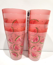 12pc Summer Watermelon Tea Plastic Tumbler Glasses Outdoor 24 Oz - £31.57 GBP