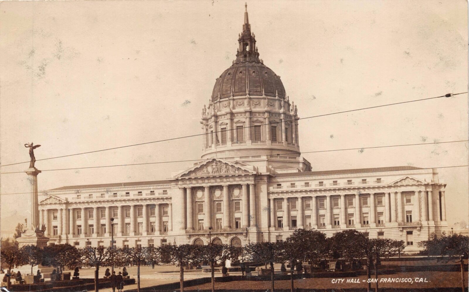 Primary image for San Francisco California Città Hall Vero Foto Cartolina c1920s