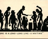 Vtg Postcard 1920s Artist Signed Depression Soup Line Cartoon Bob Klein AEF - $13.32