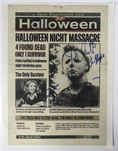 Jamie Lee Curtis &amp; Nick Castle Signed Autographed &quot;Halloween&quot; 8.5x11 Pos... - £235.08 GBP