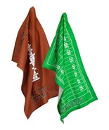 2 Tea Towel Football Fever Boston International New - $17.53 CAD