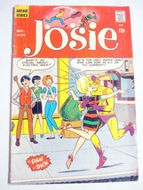 Josie #23 1966 Good- Archie Comics Electric Man Kissing Melody Cover - £15.97 GBP