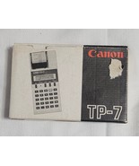 Vintage Canon TP-7 Electronic Calculator Pocket Printer With Manual &amp; Box - €11,37 EUR