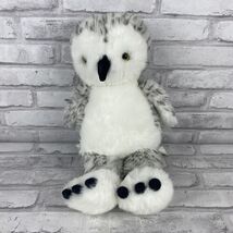 Build a Bear Plush White Snowy Owl Hedwig Head Rotates Stuffed Animal Sp... - $16.52