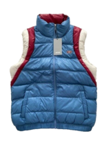 Asics Tiger Quilted Down Puffer Vest Blue ( M ) - £81.52 GBP