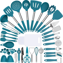 Silicone Kitchen Utensils Set,  43 Pcs Silicone Cooking Utensils Set for Nonstic - £45.97 GBP