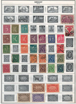 GERMANY 1905-25  Very Fine Mint &amp; Used Stamps Hinged on List : 2 Sides - £7.21 GBP